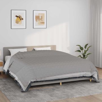 Coperta Ponderata Grigia 235x290 cm 15 kg Tessuto