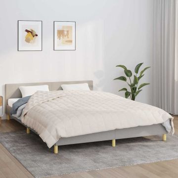 Coperta Ponderata Crema Chiaro 200x225 cm 13 kg Tessuto