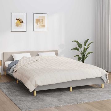 Coperta Ponderata Crema Chiaro 220x235 cm 11 kg Tessuto