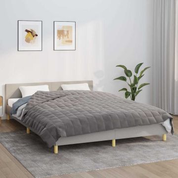 Coperta Ponderata Grigia 200x225 cm 9 kg Tessuto