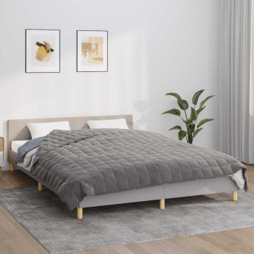 Coperta Ponderata Grigia 220x235 cm 11 kg Tessuto