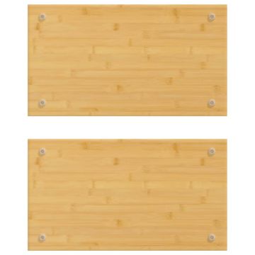 Coprifornelli 2 pz 50x28x1,5 cm in Bambù