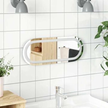 Specchio da Bagno LED 40x15 cm Ovale