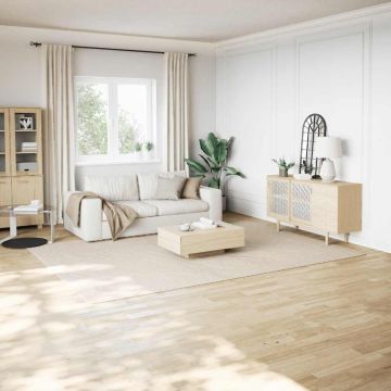 Tappeto Shaggy Crema/Bianco 240x340 cm in Poliestere