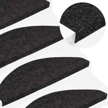 Tappetini Autoadesivi per Scale 10pz Antracite 65x22,5x3,5 cm