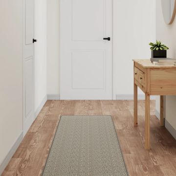 Tappeto Corsia Aspetto Sisal Platina 50x150 cm