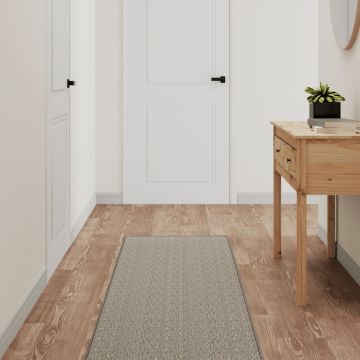 Tappeto Corsia Aspetto Sisal Platina 50x200 cm