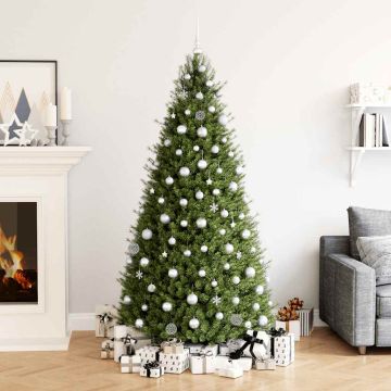Set Palline di Natale 111 pz Argento in Polistirene