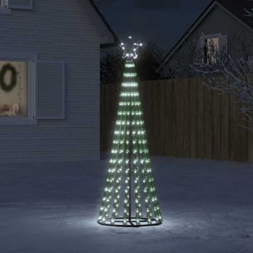 Albero di Natale a LED 275 LED Bianco Freddo 180 cm