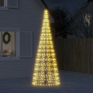 Albero di Natale a LED 550 LED Bianco Caldo 300 cm