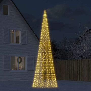 Albero di Natale a LED 1534 LED Bianco Caldo 500 cm
