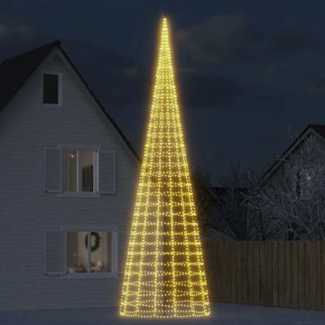 Albero di Natale a LED 3000 LED Bianco Caldo 800 cm