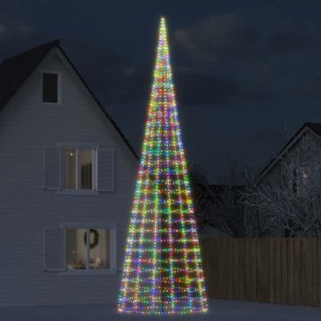 Albero di Natale a LED 3000 LED Colorati 800 cm