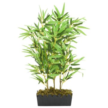 Albero Bambù Artificiale 500 Foglie 80 cm Verde