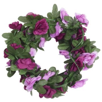 Ghirlande Fiori 6 pz Viola Chiaro 250 cm