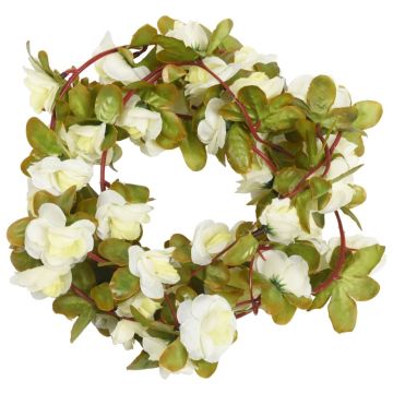 Ghirlande Fiori 6 pz Bianco 250 cm