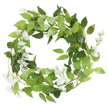 Ghirlande Fiori 6 pz Bianco 200 cm