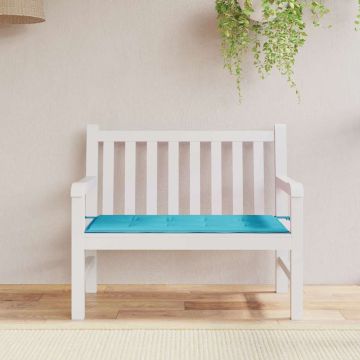 Cuscino per Sedia Tessuto Oxford Turchese 100 x 50 x 3 cm