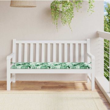 Cuscino per Panchina Tessuto Oxford Motivo a foglie