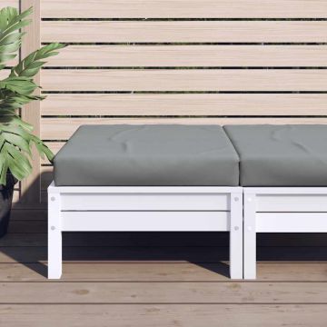 Cuscino per Pallet Grigio 60x60x9,5 cm in Tessuto Oxford