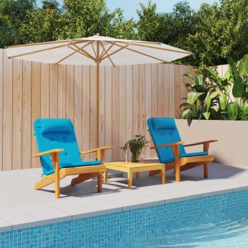 Cuscini per Sedia Adirondack 2 pz Blu Chiaro in Tessuto Oxford