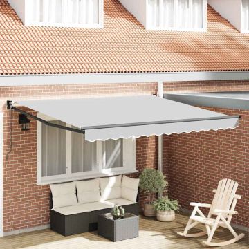 Manual Awning Frame 3 x 2,5 m Antracite Powder-Coated Aluminium