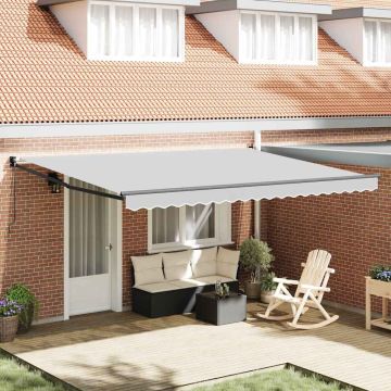 Manual Awning Frame 5 x 3 m Antracite Powder-Coated Aluminium