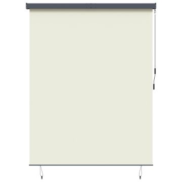 Tenda a rullo Crema 220 x 250 cm Tessuto e Alluminio