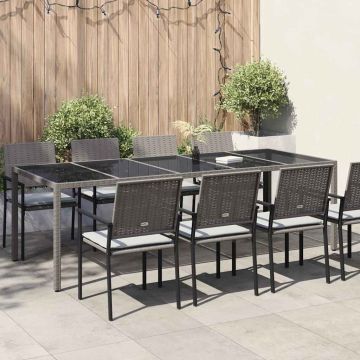 Tavolo da Giardino Grigio polyrattan