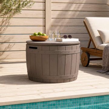 Contenitore da Giardino 3 in 1 Polipropilene Marrone Chiaro