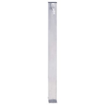 Colonna d'Acqua da Giardino 40 cm Acciaio Inox Quadrato