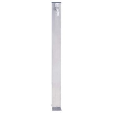 Colonna d'Acqua da Giardino 80 cm Acciaio Inox Quadrato