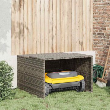Garage per Robot Tosaerba Grigio 86x90x52/57 cm in Polyrattan