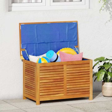 Contenitore Giardino con Feritoia 90x50x56cm Massello Acacia