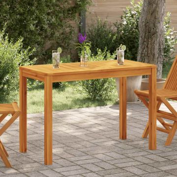 Tavolo da Pranzo da Giardino 110x55x75 cm Legno Massello Acacia