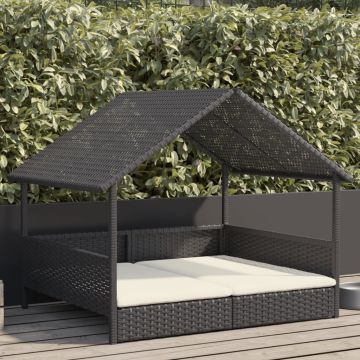 Cuccia per Cani con Cuscino in Polyrattan