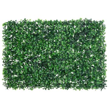   Recinzione Foglie Arbusti Artificiali 6 pz Verde 40x60 cm