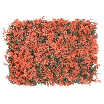   Recinzione Foglie Acero Artificiali 24 pz Rosso Chiaro 40x60cm
