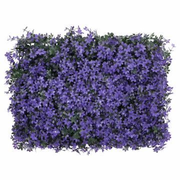   Recinzione Foglie Artificiali 24 pz Viola 40x60 cm