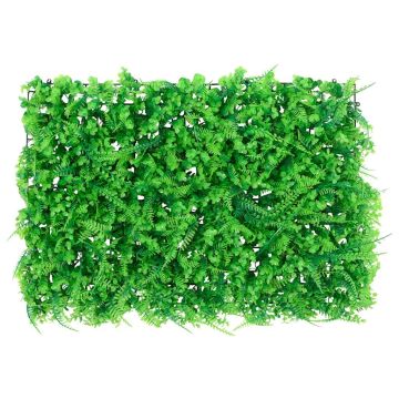   Recinzione Foglie Felce Artificiali 6 pz Verde 40x60 cm