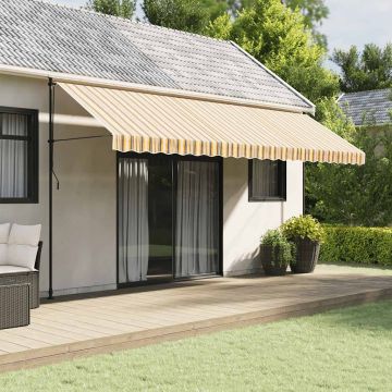 Tessuto di Ricambio per Tenda da Sole Multicolore 500x350 cm Poliestere