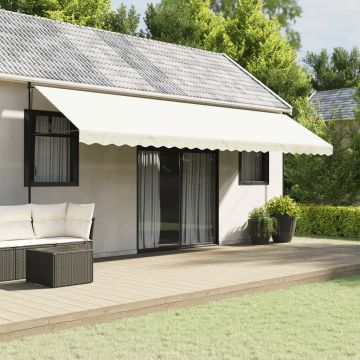 Tessuto di Ricambio per Mantovana da Tenda Strisce Crema 600 cm