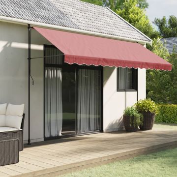 Tessuto di Ricambio per Mantovana da Tenda Strisce Bordeaux 400 cm