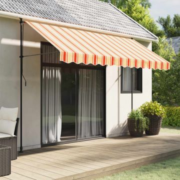 Tessuto Ricambio Mantovana Tenda Righe Giallo e Arancione 350 cm