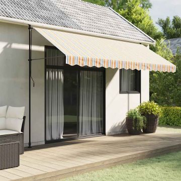 Tessuto di Ricambio per Mantovana Tenda Strisce Multicolore 400 cm