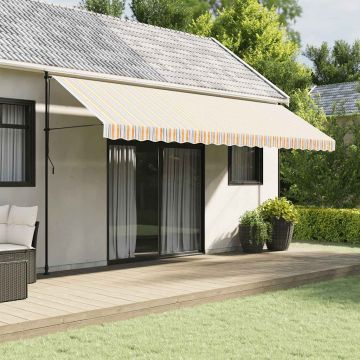 Tessuto di Ricambio per Mantovana Tenda Strisce Multicolore 500 cm