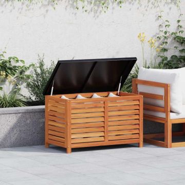 Contenitore da Giardino 90x48x55 cm Legno Massello di Eucalipto