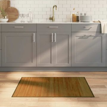 Tappeto Rettangolare Marrone 70x100 cm in Bambù