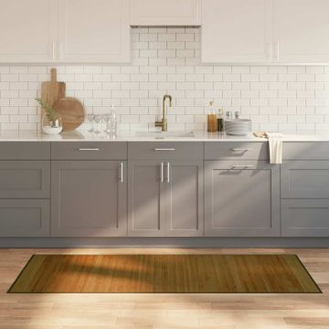 Tappeto Rettangolare Marrone 70x200 cm in Bambù