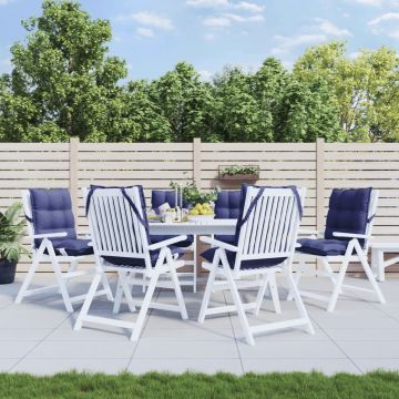 Cuscino da Esterno 6 pz Blu navy Solido